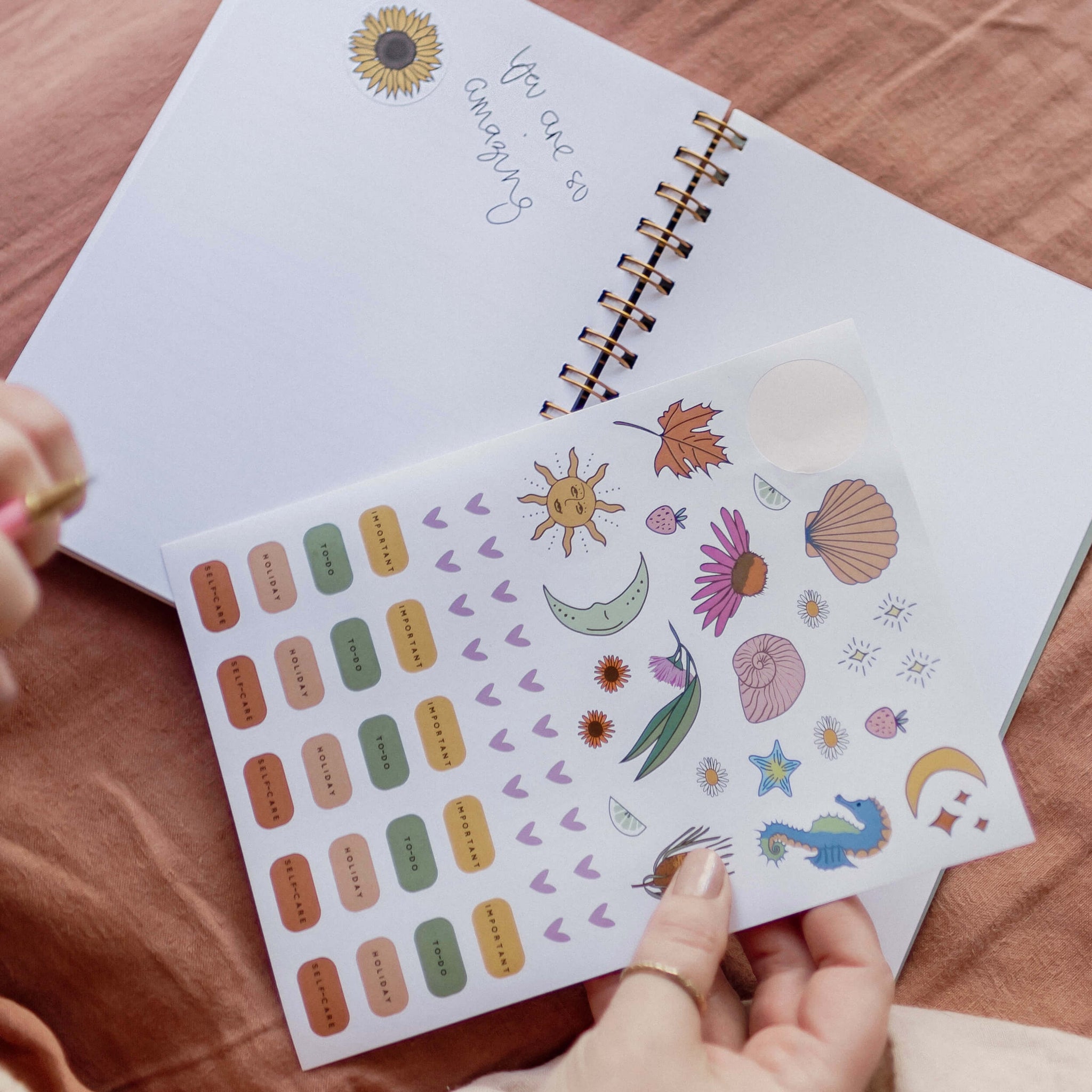 Compo Sticker Wording Compostable Sticker Sheet | Eco-Friendly, Plastic-Free Illustrated ...