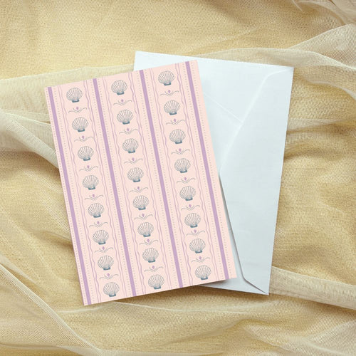 seashell greeting card