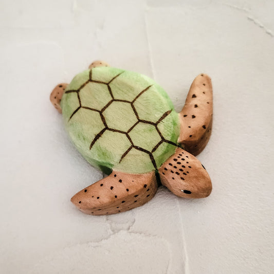 Wooden Turtle NOM Handcrafted